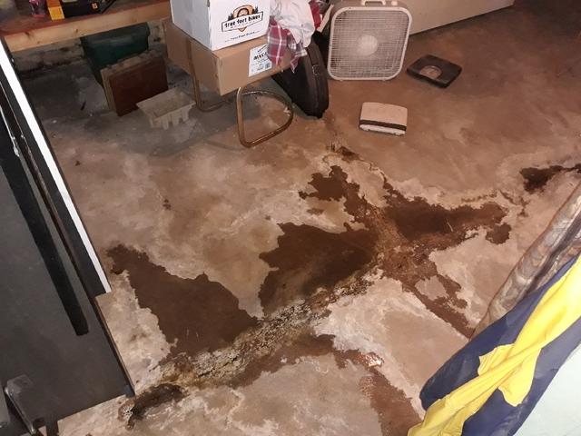 Cracks in Iron River, WI Floor Seeping Water