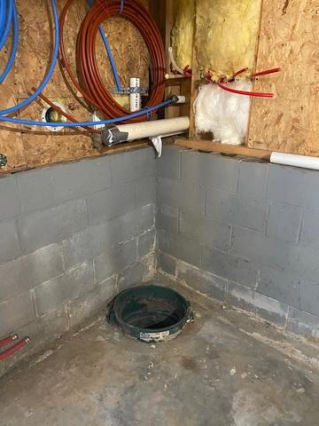 Site of the New Sump Pump