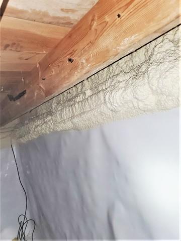 Spray Foam Insulation Applied