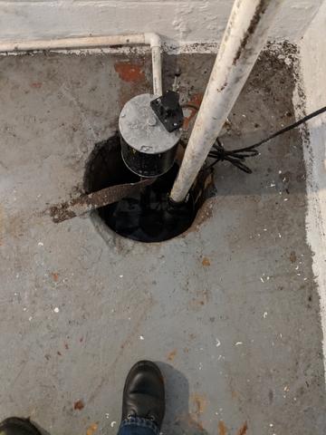Existing Sump Pump