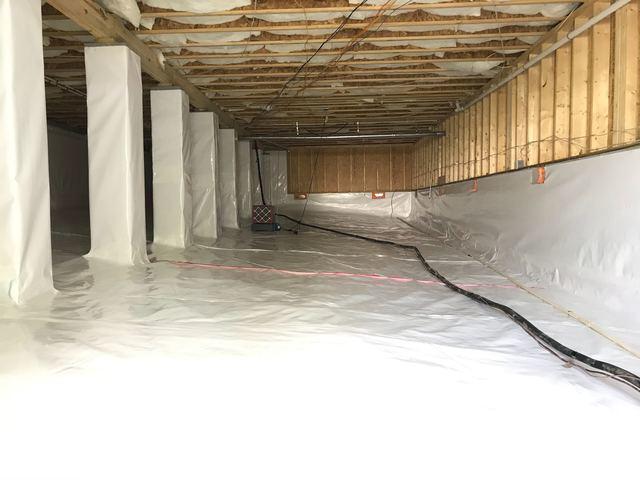 Crawl Space Encapsulated with CleanSpace