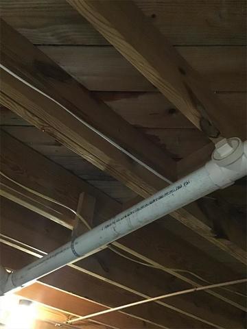 Ceiling damaged from upstairs water leak