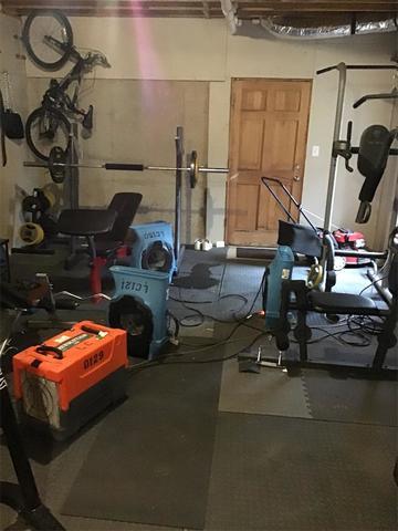 Mitigation and drying in process within the basement