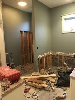 Removal of the old tub in Grand Ledge