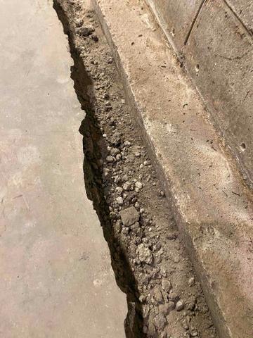 Trench Dug in Around the Perimeter of the Basement