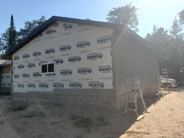 West Side of the New Garage Structure