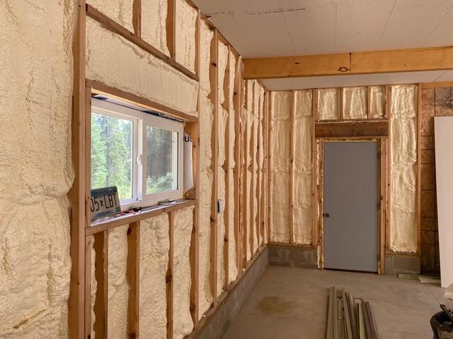 Spray Foam Applied to Walls