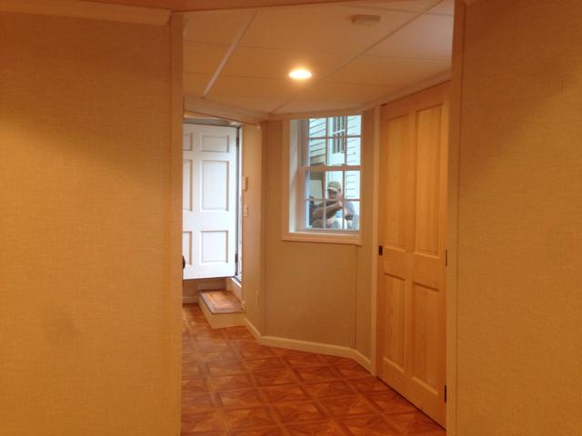 Outside exit.