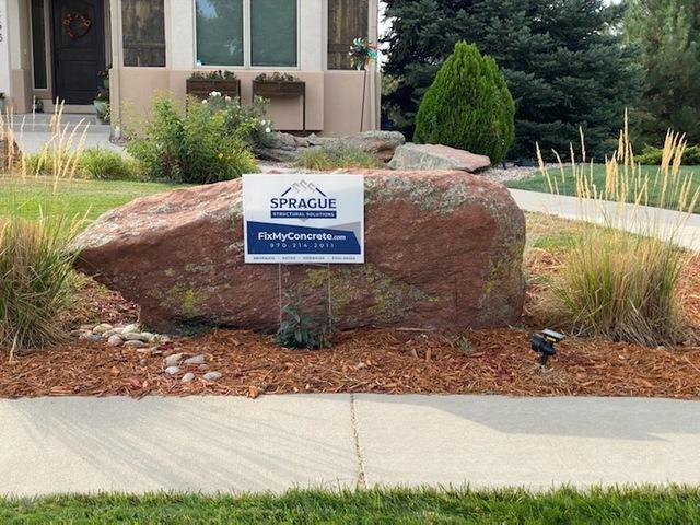 Sprague Structural Solutions Sign in customer yard