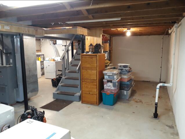 Hoyt Lakes Basement Before Waterproofing System