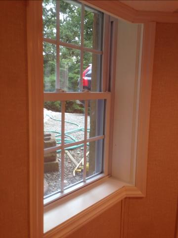 Window after installation. 