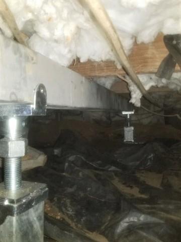 SmartJacks Supporting the Floor from the Crawl Space