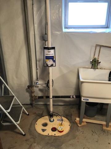 TripleSafe™ Sump Pump Installed In Wet Duluth, MN Basement