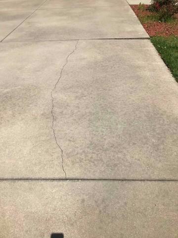 Cracked Concrete Slab