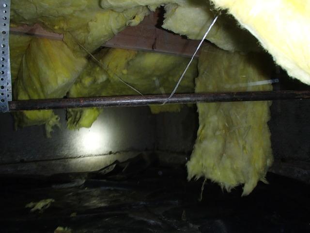 Soiled insulation was falling throughout, and not sufficiently working anymore.