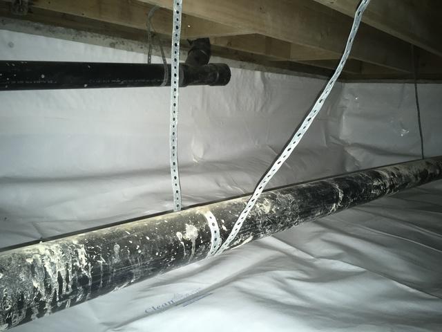 Not pictured, we installed both our UltraSump pump system and SaniDry Sedona Dehumidifier. Encapsulating the crawl space will help the new homeowners save money on energy and breathe healthier air, too!