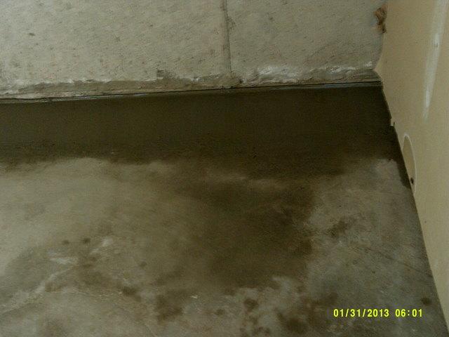 Water damage repair.