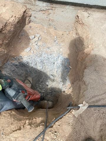 Excavating by Hand to Underpin