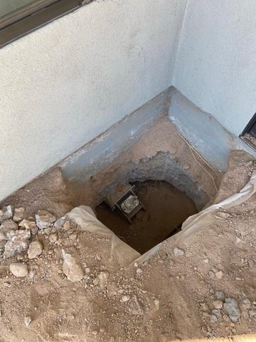 Foundation Settlement Addressed: Piers Installed