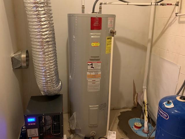 One of the more humid areas, this room was perfect to install the sump pump and dehumidifying air system into. It is out of the way and the most efficient for the products to operate out of.