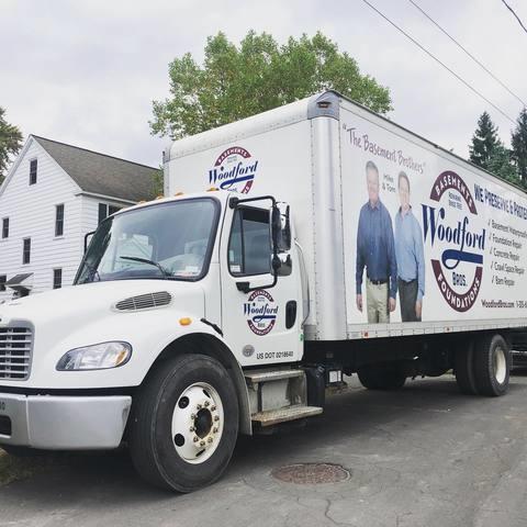 Truck parked on Scott ave in Syracuse
