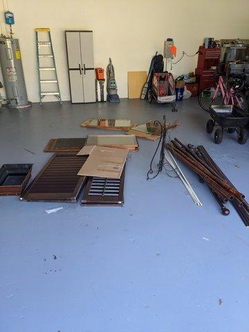 Shutters in the Garage