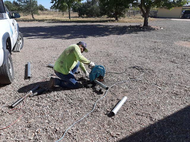 <p>A Homeowner Hero preparing to stabilize this Paulden, AZ home's crawlspace foundation.</p>