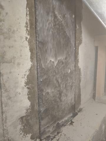 After large was crack sealed with CarbonArmor