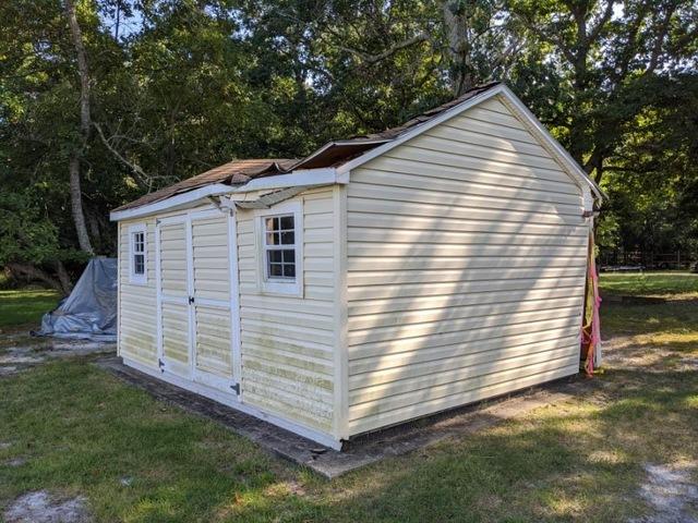 Beautiful day for a shed take down and removal, our team was able to take this 12x16 shed apart in just a few hours!