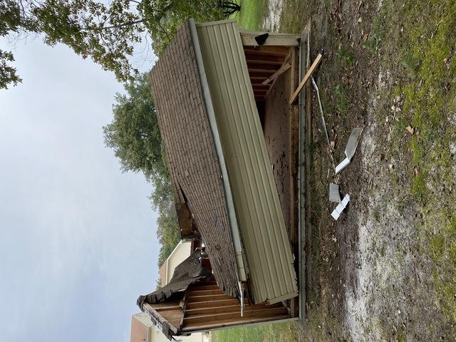 Beautiful day for a shed take down and removal, our team was able to take this 12x16 shed apart in just a few hours!