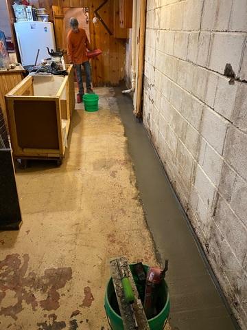 WaterGuard® Around Perimeter of the Basement