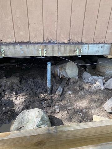 Push Pier Install Photo In Cook, MN