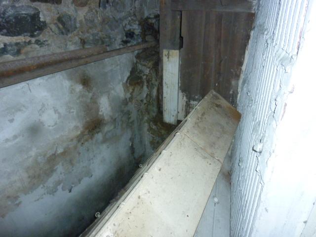 Water damaged basement. 