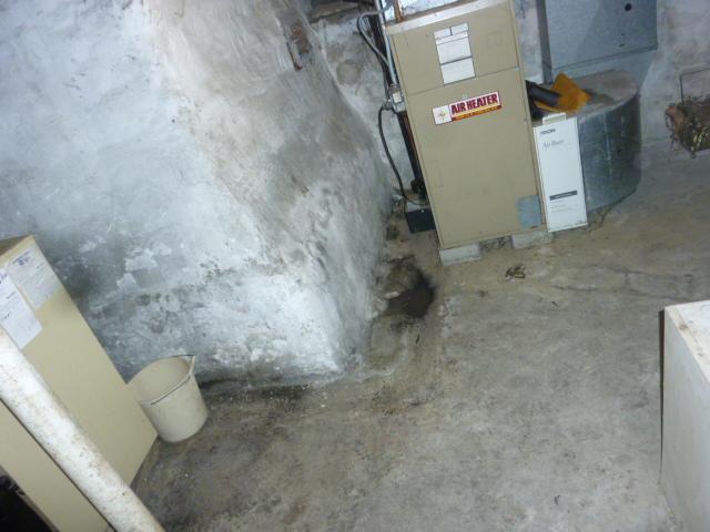 Water damage.