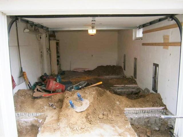 Push Pier Footings Dug
