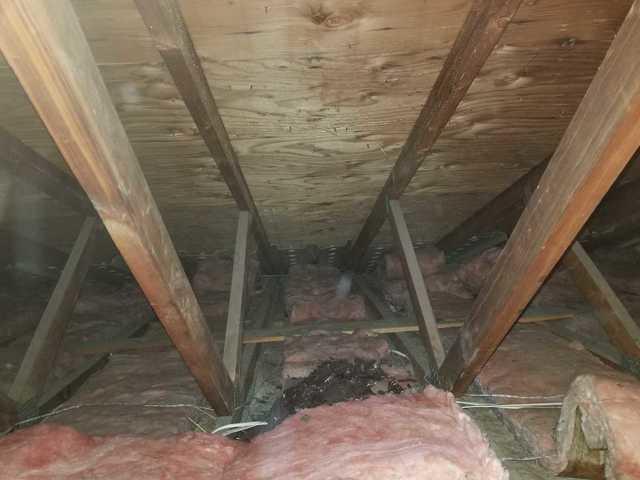 Less than a few inches of insulation