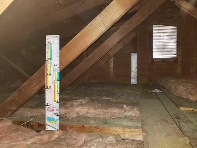 The existing insulation was less than R19