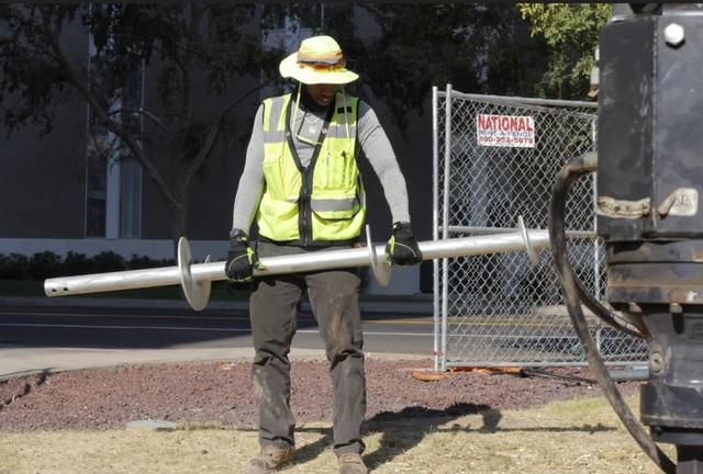 Commercial Helical Pier Install