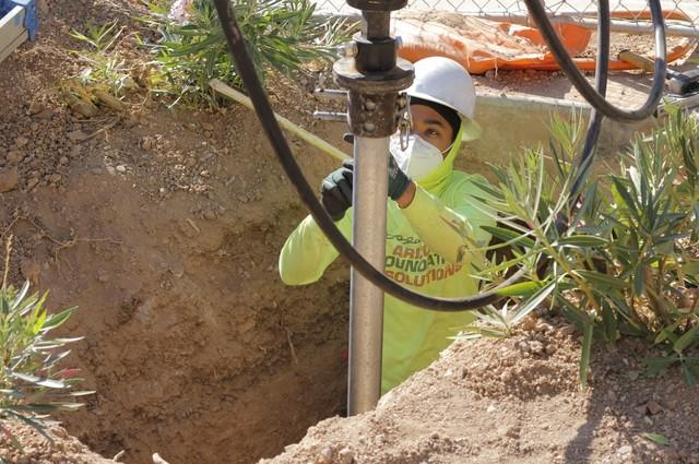 Commercial Helical Pier Install
