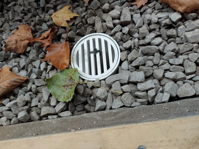 Drain in entrance