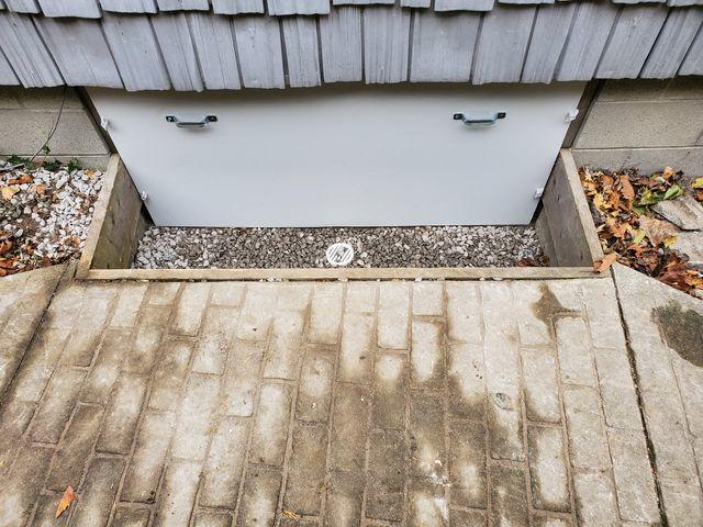 New sealed and insulated hatch has been added to keep the crawlspace warm and dry