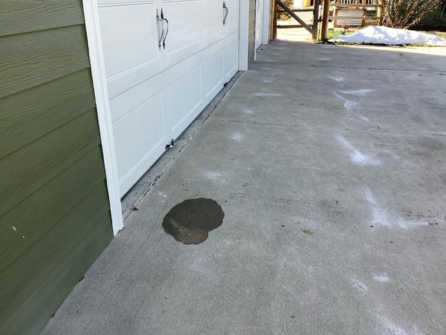 After photo of sunken driveway