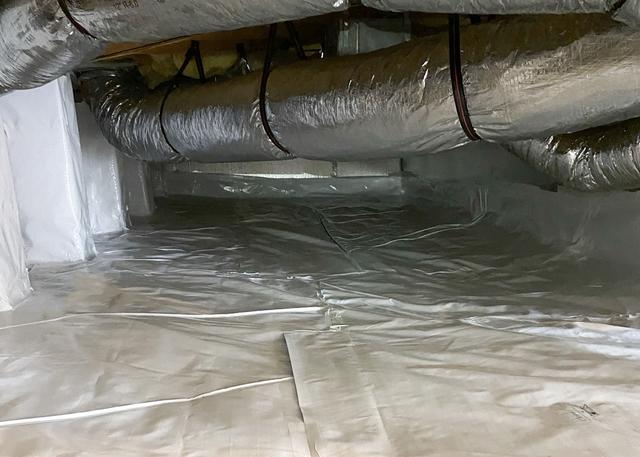 Our crews make sure that every seam is sealed with the special CleanSpace Tape so that water vapor can not enter the crawl space.