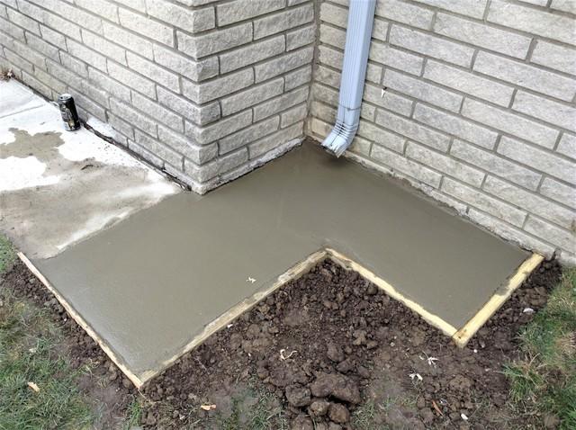 And the finished product! After the high-strength concrete dries, the homeowners won't have to deal with a wet basement any longer.