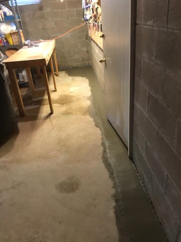 Our crew applied a new layer of concrete over the trench, making the basement look neat and clean. The homeowner had a great experience from beginning to end!