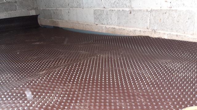 Drainage matting.