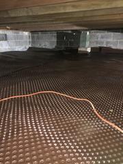 Installing the drainage matting