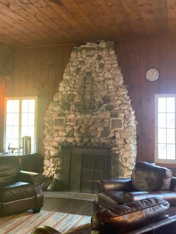 Lodge Fireplace