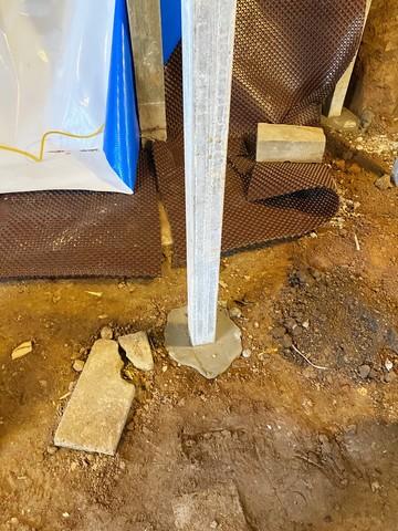 SmartJack Footing in Crawl Space