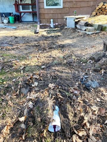 Discharge Line Installed Away from Home